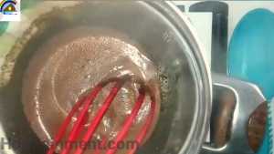 Cooking on double boiler