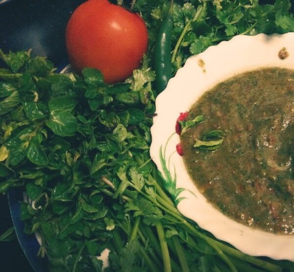 mint chilli chatni