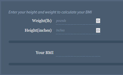 BMI ranges