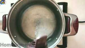 Boil water in a pan