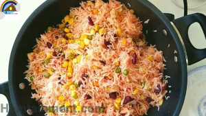 Presentation suggestion for Mexican corn rice