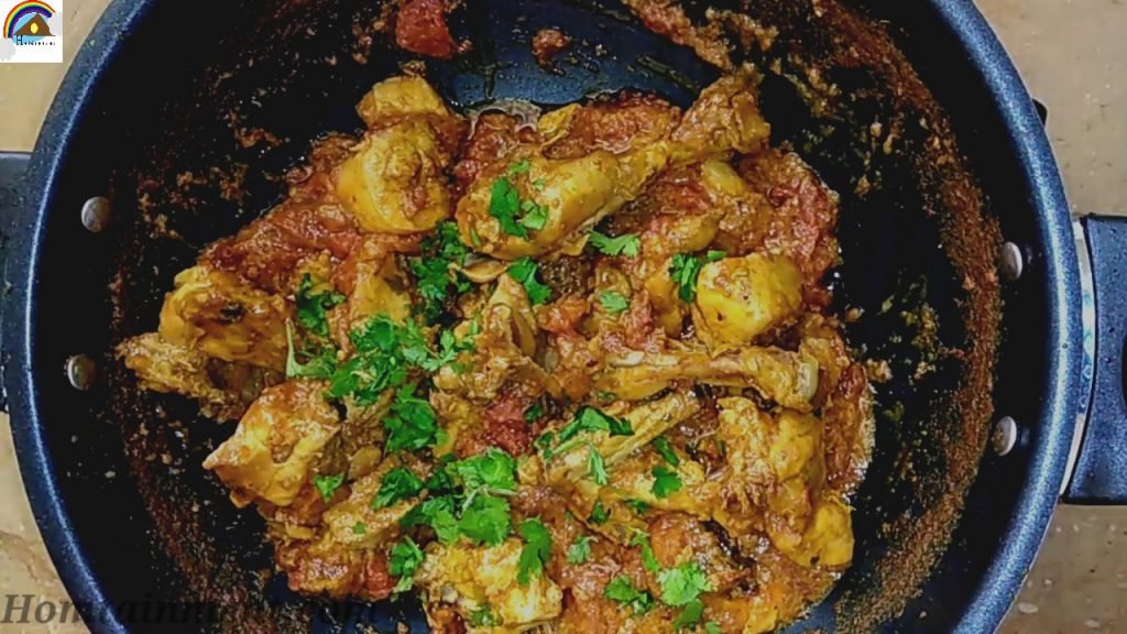 Chicken Karahi Pakistani presentation 