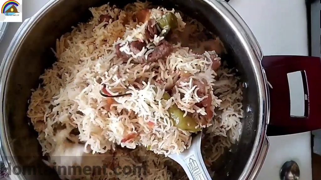 Mutton yakhni pulao ready to eat