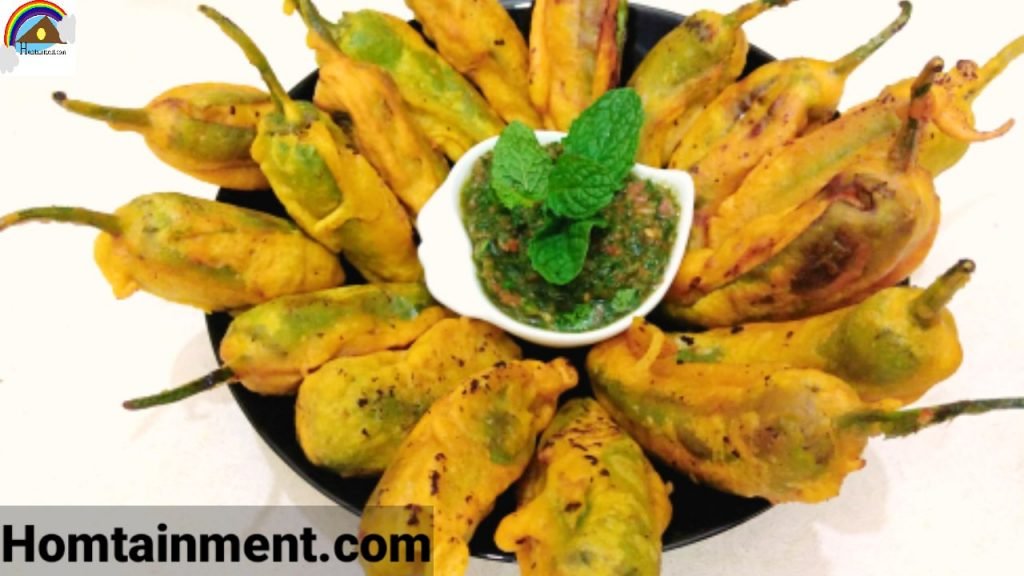 Chicken Stuffed green chillies pakora 